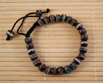 Armband ~ reichverziert Yakknochen ~ Nepal (264) - Bild 1 von 2