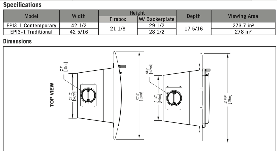 DENT AND SCRATCH SALE Napoleon Oakdale Wood Fireplace Insert Brown