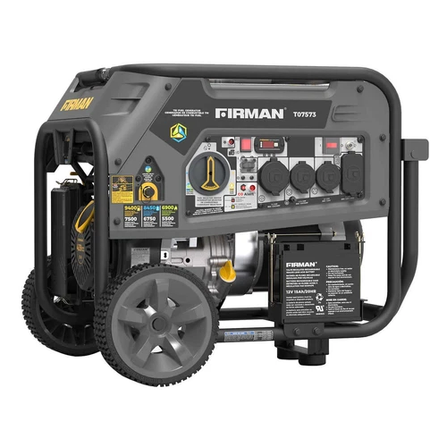 FIRMAN ELECTRIC GENERATOR TRI FUEL T07573 7500W RUNNING 9400W PEAK WATT PORTABLE