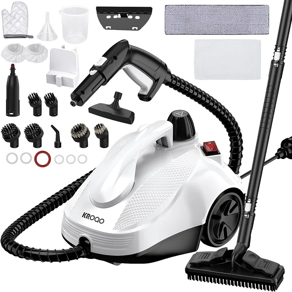 Powerful Multipurpose Steam Cleaner and Mop with 23 Accessories for Deep Cleaning-image