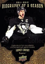 2011-12 Upper Deck Biography of a Season #16 Sidney Crosby