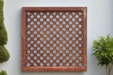 Early 20th Century Floral Lattice Screen
