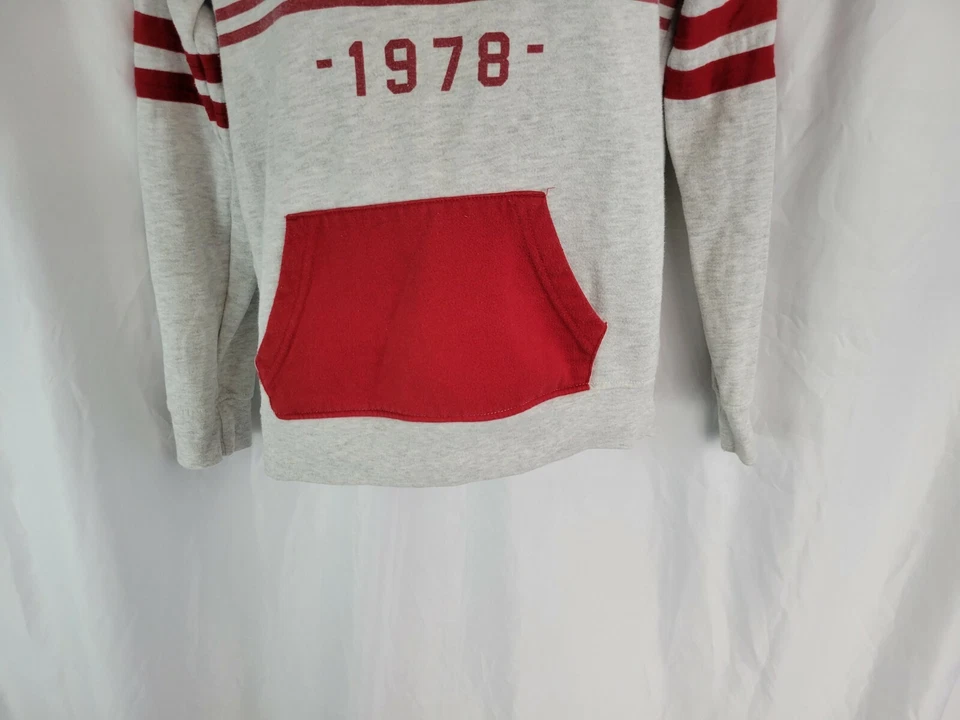 Empyre Pullover Sudadera con Capucha Manga Larga Gris Rojo Mujer Talla S Foto 4 de 4