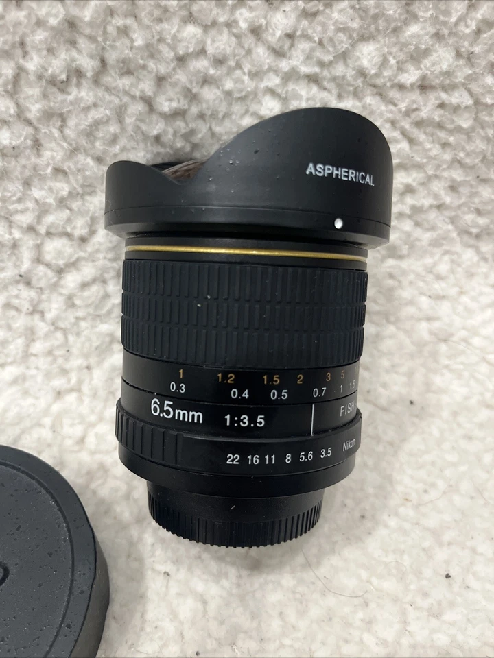 Opteka 6.5mm f/3.5 Wide Angle Fish-Eye CS Lens for Nikon F-Mount Cameras - Image 2 of 4