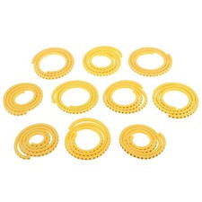 1000 x yellow cable markers, marking number, label, number no. 0–9, 0.5