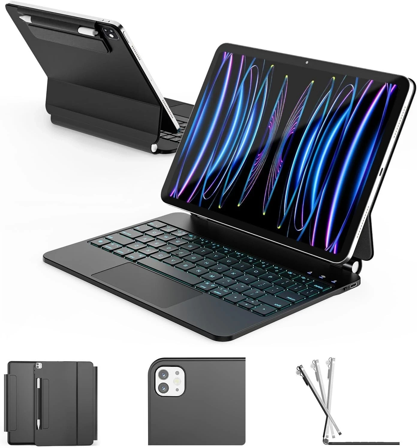 Magic Keyboard for Ipad Air 11-Inch M2 2024/M3 2025 Ipad Pro