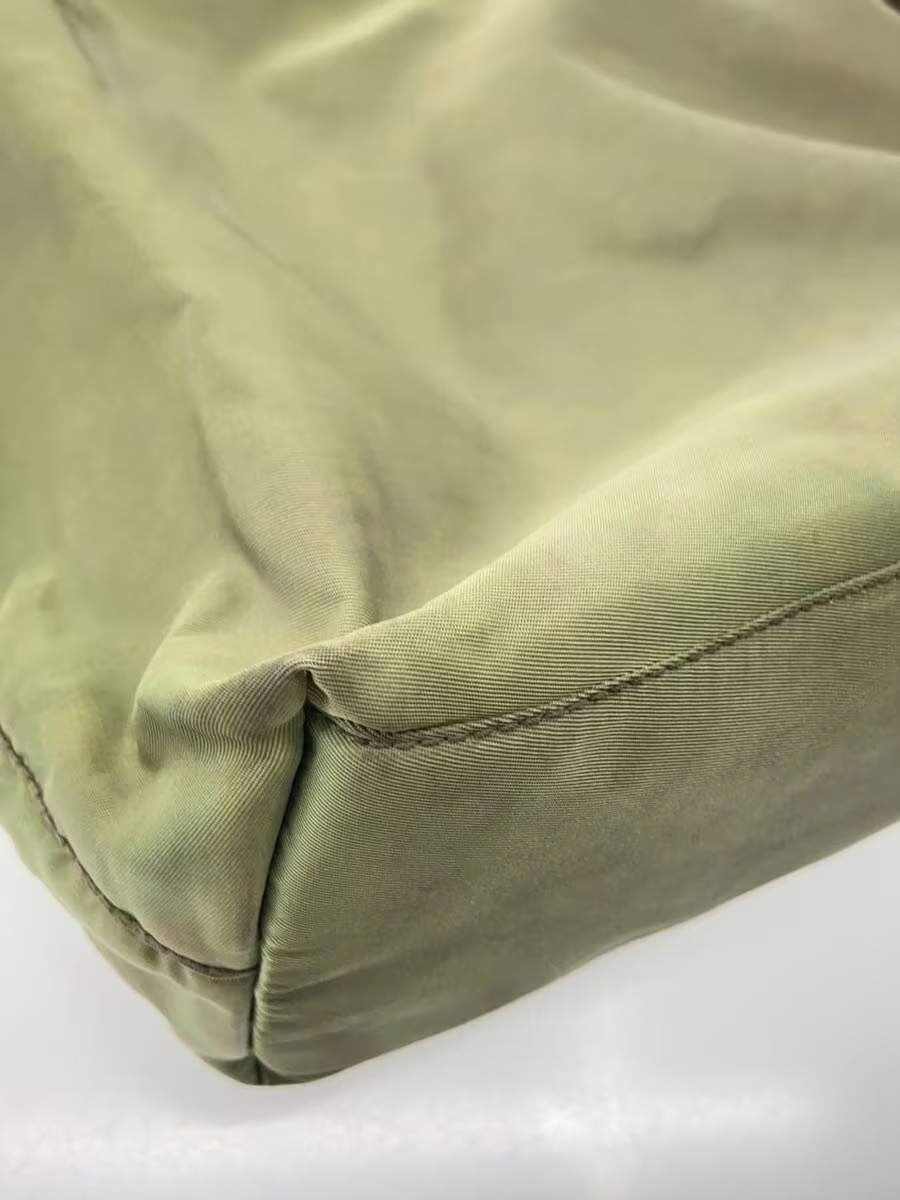PRADA Handbag Nylon CRM Solid Authentic Rare Exce… - image 7