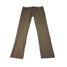 Theory Raffi Slim Fit Tech Ponte Pants Mens 36X33 Brown L117204R Five Pocket