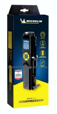 MICHELIN Fahrrad Akku Mini Kompressor 10 Bar Luftpumpe USB C Motorrad E-Bike