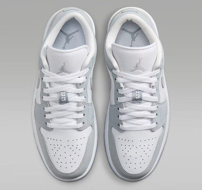 Jordan 1 Low White Aluminum Wolf Grey Women's | Size 5 - 12