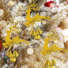 Elch Weihnachtsdeko Rentier Silber PVC Kindergeschenk Weihnachtsbaumanhänger