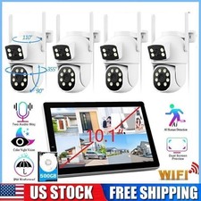 5G WiFi Pro NVR Security Camera System Wireless Outdoor Night Vision 2-Way Talk