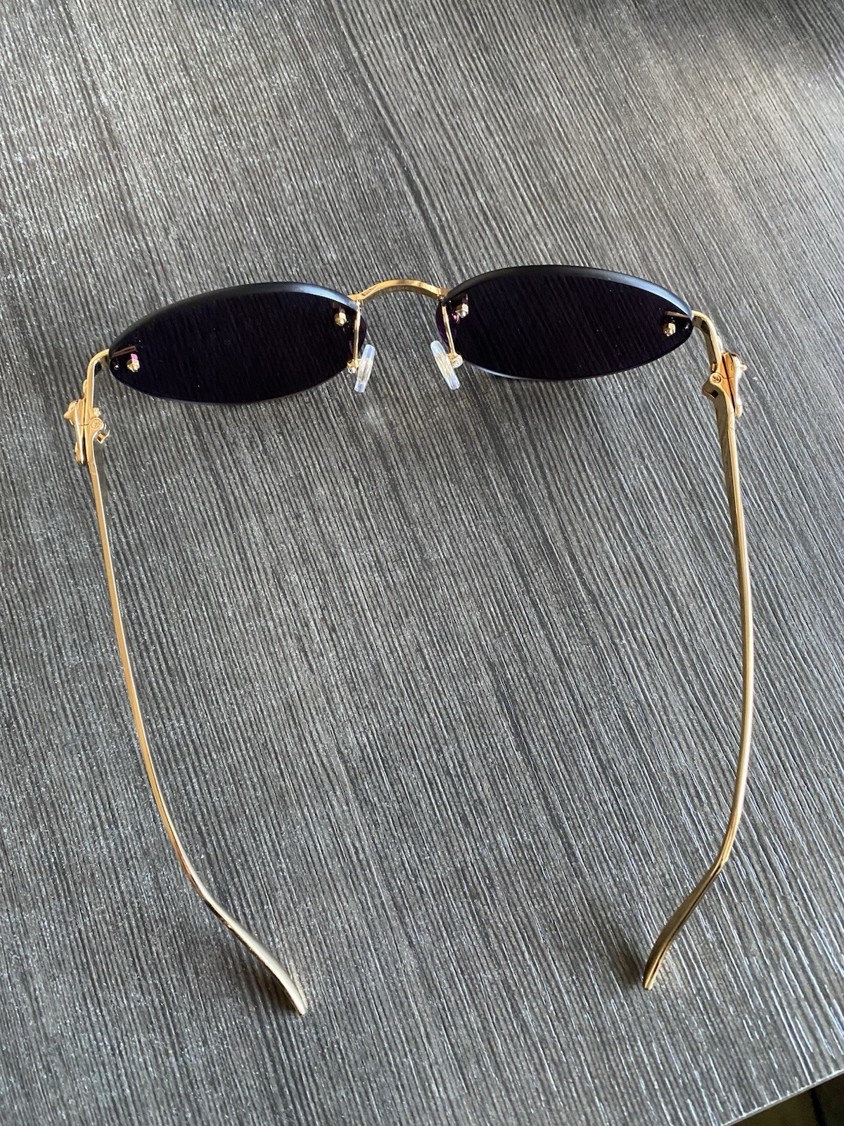 Cartier Panthère Rimless Metal Oval CT0504S 001 Sunglasses