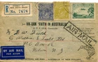 1934 First Official Airmail Australia-New Zealand - Flight cover Registered
