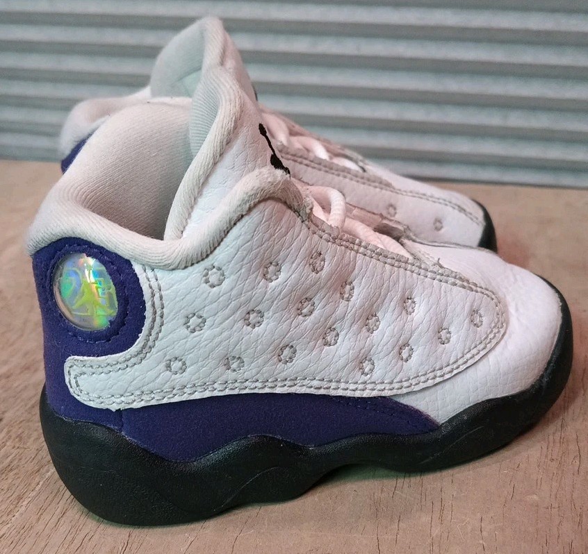 Nike Air Jordan Retro 13 Baby 5C White Purple Grape Toddler 