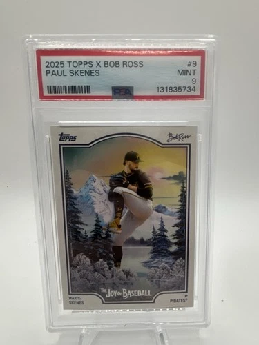 Paul Skenes 2025 Topps X Bob Ross #9 PSA 9 Pittsburgh Pirates