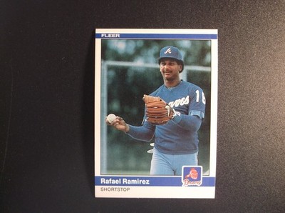 1984 Fleer Baseball Rafael Ramirez Card # 190