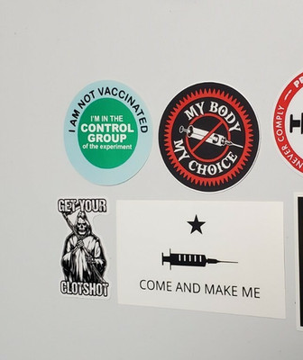 ANTI VACCINE VAXX VAX   Big Pharma mRNA Stickers (5) VARIETY PACK