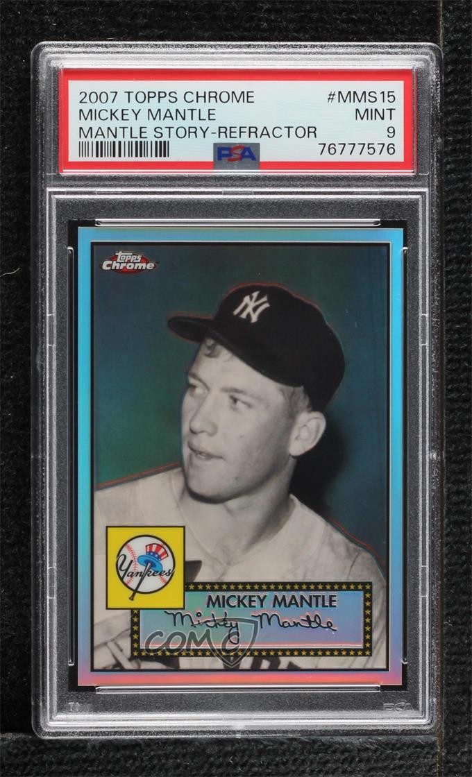 2007 Topps Chrome The Story Refractor 450/500 Mickey Mantle #MMS15 HOF 09gn