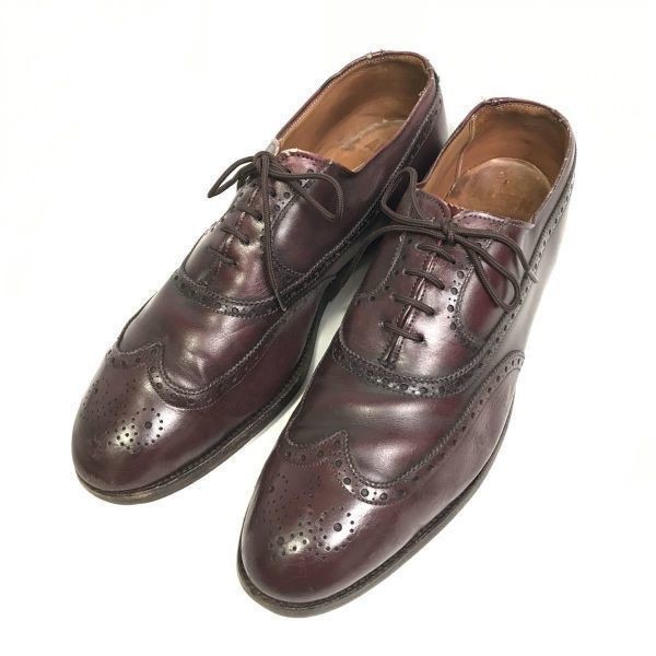 Alden 929 Burgundy Calfskin Wing Tip Bal