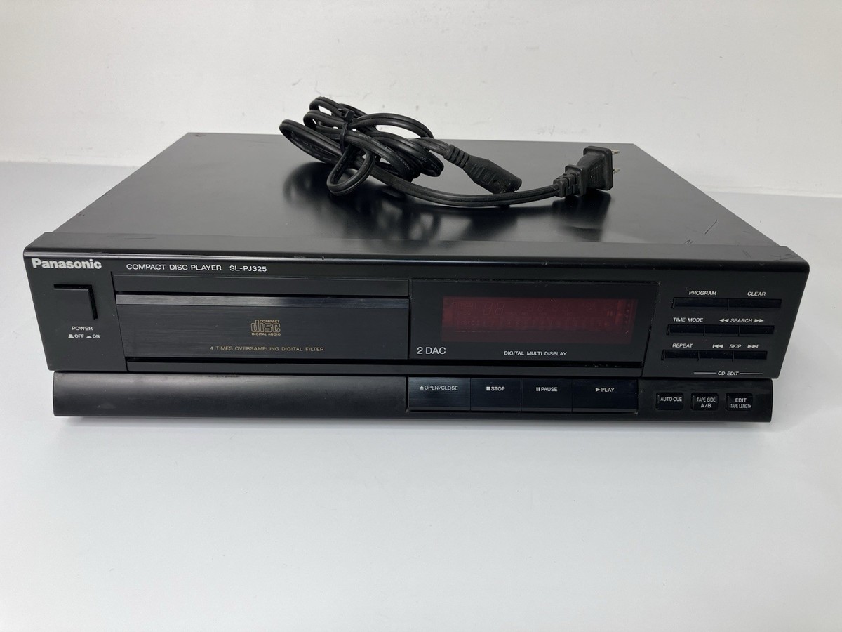Vintage 1990s Panasonic SL-PJ325 Single 1 CD Compact Disc Player