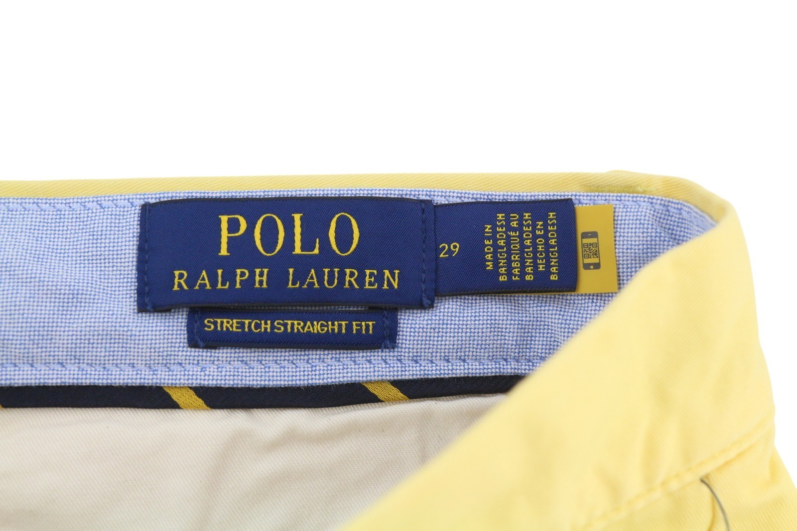 RALPH LAUREN Men's Shorts W29 Yellow Bedford Stretch Chino RRP196 * image 6