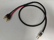 Vergoldeter 3,5 mm TRS-Stecker auf 2 RCA Stecker HIFI OFC Kupfer Splitter Audiokabel