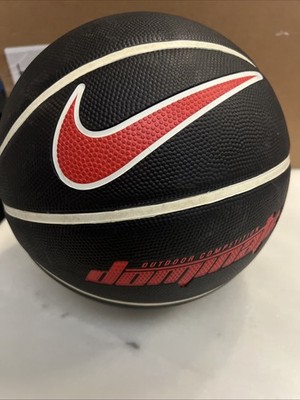 Nike Outdoor Competition Dominate Basketball 29.5in Black Red White Ball Full