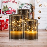 3X Flammenlose Dimmbar Led Teelichter Kerzen Aufladbar Mit Timer Fernbedienung