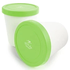 Zulay 2-Pack Ice Cream Storage Containers – 1 Qt