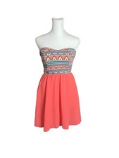 Windsor Small Pink Strapless Mini Fit and Flare Dress