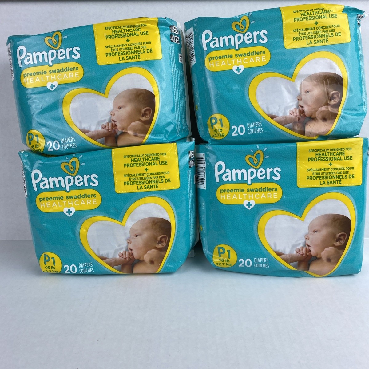 pampers1様 80 Pampers Swaddlers P1 Diapers 6 lb 2.7 kg Preemie Baby 4