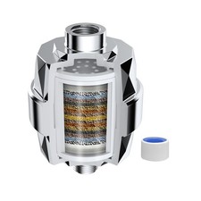 20 Stage Shower Head Filter Purifier with Filter for Hard Water Softener G1/2"