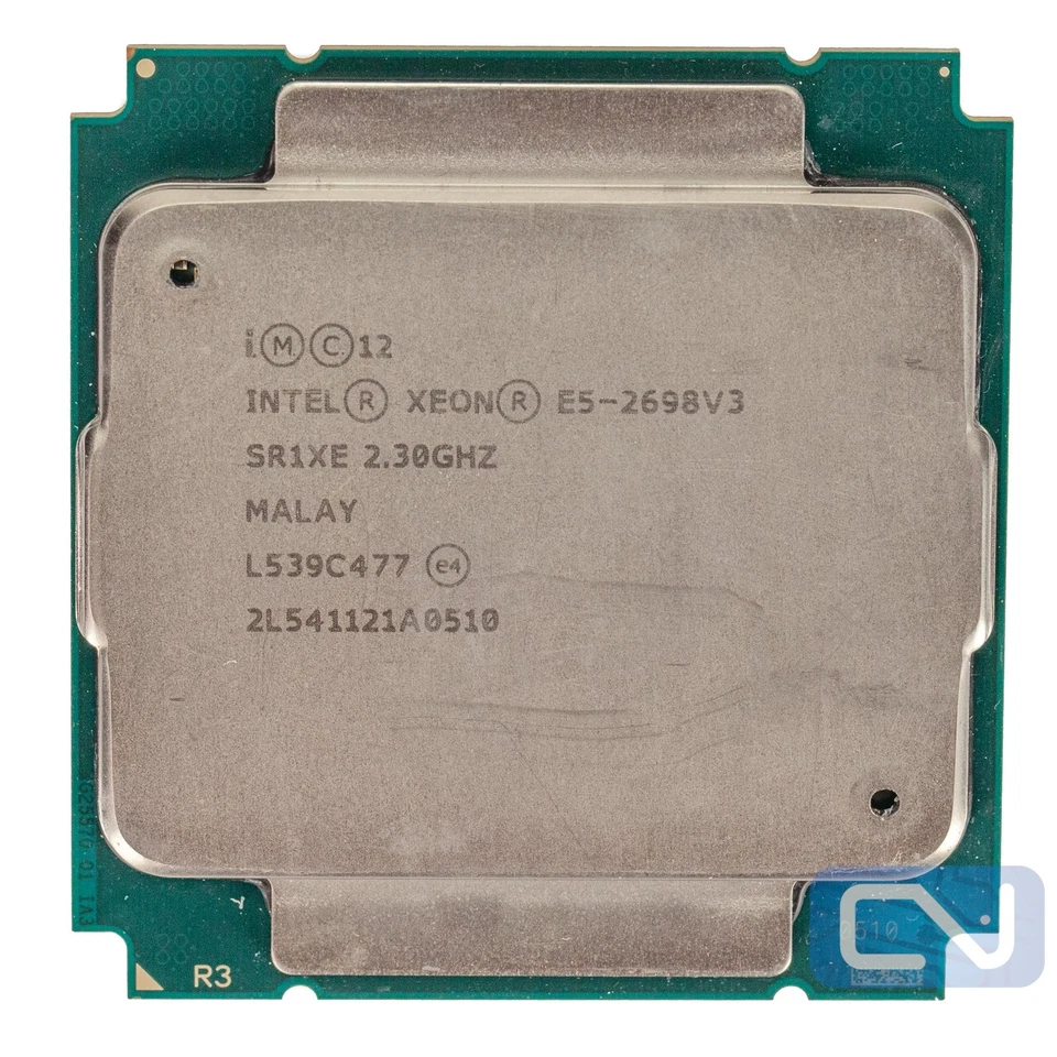Procesador CPU Intel Xeon E5-2698 v3 2,3 GHz 40M 9,6 GT/s SR1XE LGA2011-3 grado B Foto 3 de 4
