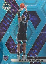 2024 Panini Mosaic #169 Jonas Valanciunas Blue Fluorescent Mosaic