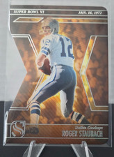 2025 Panini Silhouette Football Roger Staubach Super Bowl VI Card - Die Cut