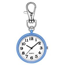 Clip on Watch Quartz Watch with Key Buckle Hanging Digital Watch Clip for8422