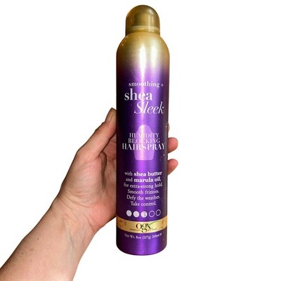 OGX Smoothing Shea Sleek Humidity Blocking Hairspray 8 Oz NEW