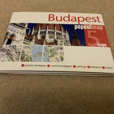 Budapest PopOut Map (Popout Maps) by Popout Maps VERY RARE