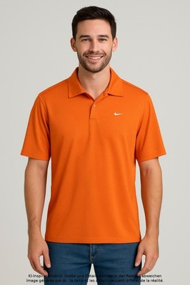 Nike Golf Poloshirt Herren Polohemd Shirt Polokragen Gr. M Orange #hn4gzs4