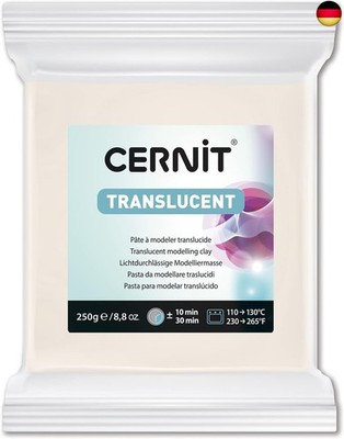 CERNIT CE0920250005C - Block Modelliermasse (Polymer) TRANSLUCENT, ofenhärtend, 