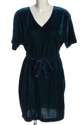 SOAKED IN LUXURY Kurzarmkleid Damen Kleid Gr. DE 34 blau Elegant