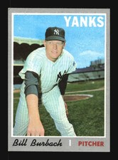 Bill Burbach #167 1970 Topps New York Yankees Vintage Baseball Card SA4-511