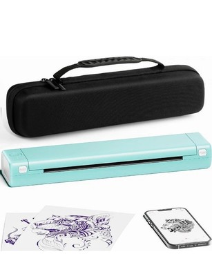 Phomemo M08F - A4 Thermodrucker - Drucker ohne Tinten für Zuhause oder Büro grün
