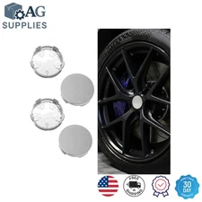 Universal 4-Piece Vehicle Wheel Center Caps, 2.36in - Weatherproof Protection