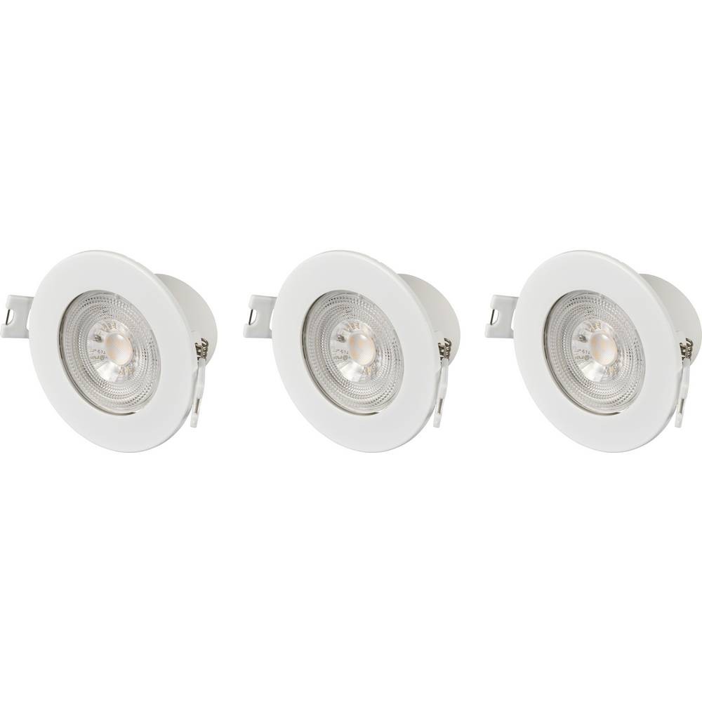 Комплект из 3-х светодиодов Sygonix SY-6418008 LED-Einbauleuchte Комплект из 3-х светодиодов LED 5,5 Вт Weiß