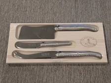 Jean Dubost Laguiole Maison - 3 Piece Cheese Knife Set - Crate & Barrel