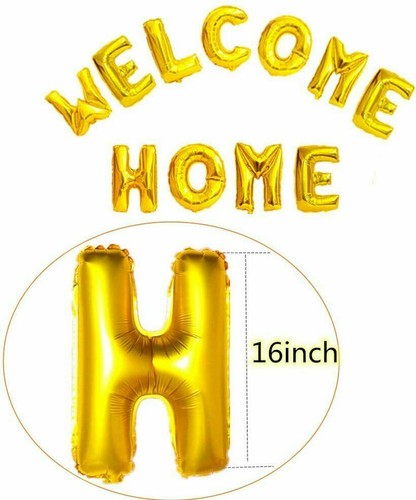 16 Zoll Welcome Home Rückenfolie Ballons Stern Konfetti Ballons Party Latex Ballons UK - Bild 11 von 32