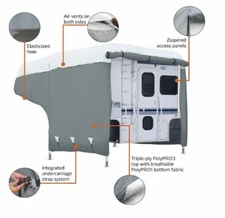 Deluxe PolyPro III Truck Camper RV Cover Fits 10-12 Foot inc. Lance 1172 & 1191