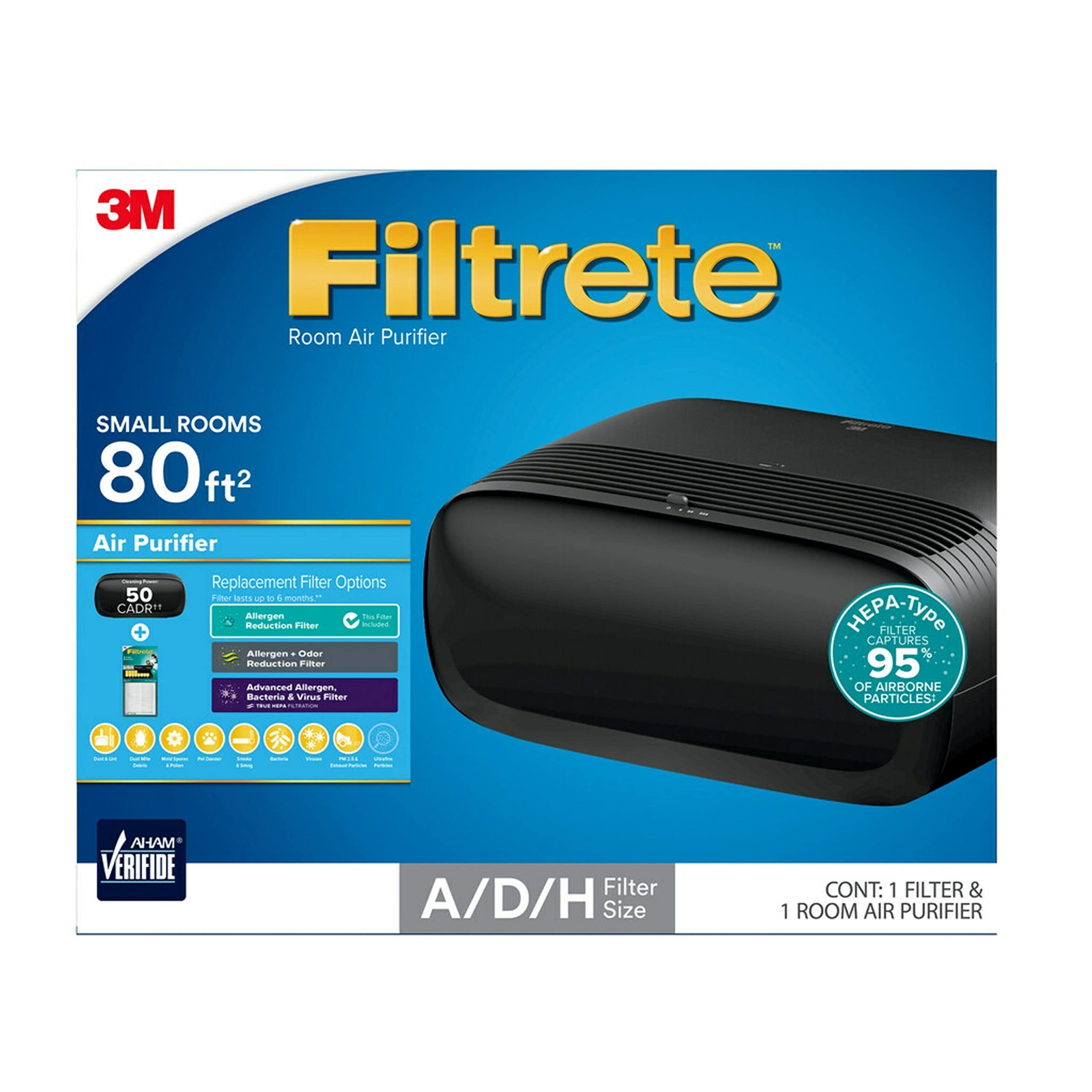 Air Purifier Table Top Device FAPTTADH with HEPAType Air Filter Designed Small r-image